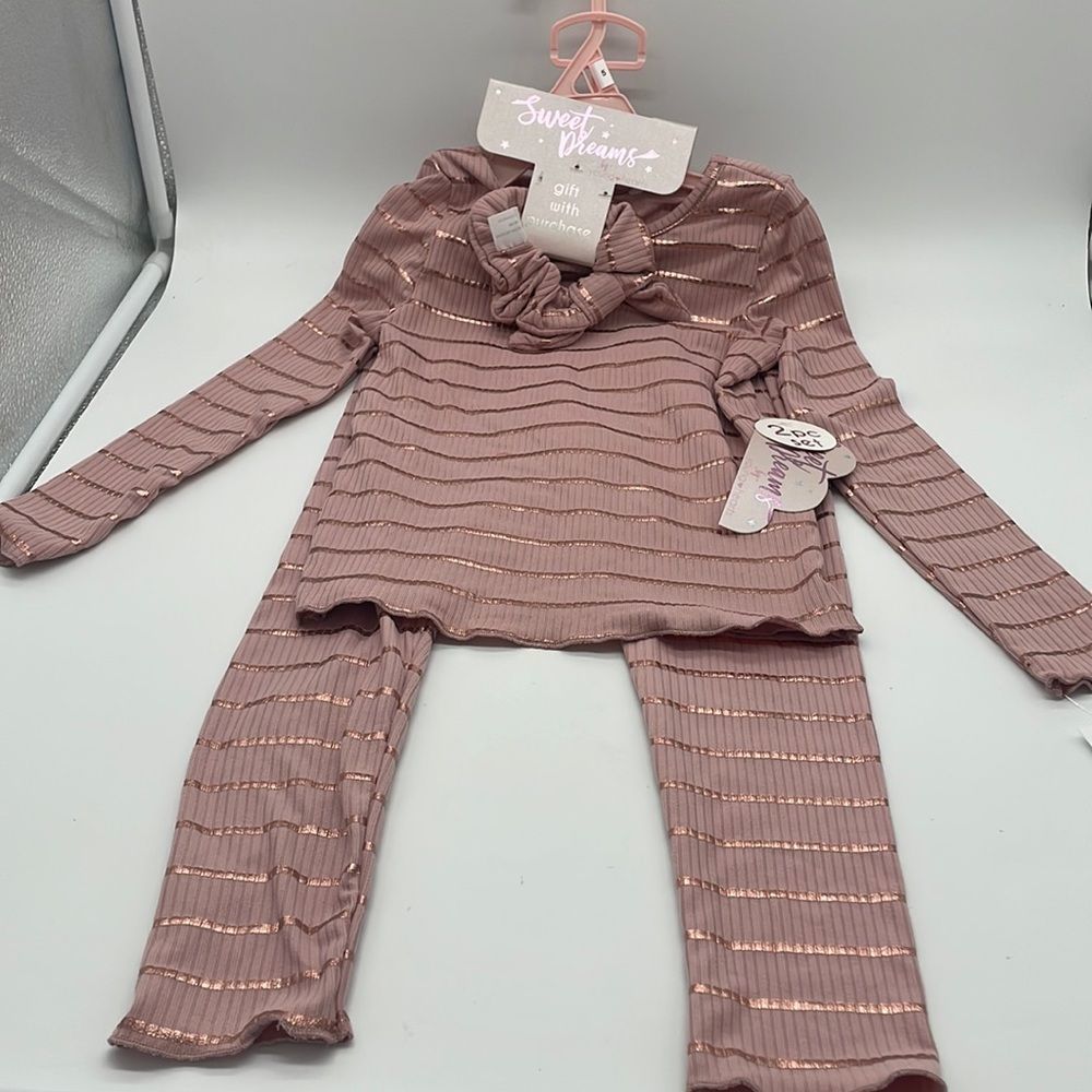 Sweet Dreams Pajama Set 2 pc with scrunchie.